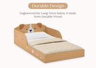 Puppy (1239) 4-Puppy Wood Floor Toddler Bed with Reusable Stickers