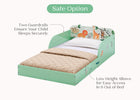 Safari (1730) 3-Safari Wood Floor Toddler Bed with Reusable Stickers