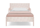 Pink Floral Toile (1727) 16-Cora Wood Twin Bed with Removable Guardrails