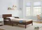 Brown (1728) 20-Cora Wood Twin Bed with Removable Guardrails