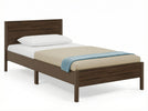 Brown (1728) 21-Cora Wood Twin Bed with Removable Guardrails