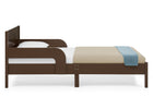 Brown (1728) 23-Cora Wood Twin Bed with Removable Guardrails