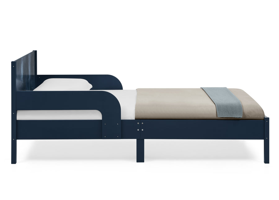 Navy (1729) 29-Cora Wood Twin Bed with Removable Guardrails