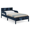 DCB: Navy (1729) 31-Cora Wood Twin Bed with Removable Guardrails