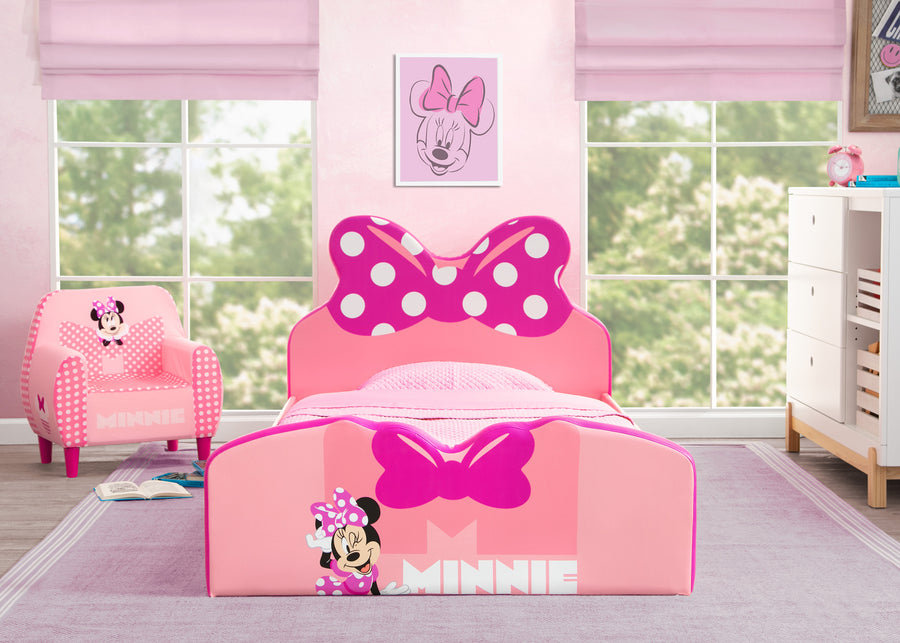 Minnie Mouse (1056) 1-Minnie Mouse Upholstered Twin Bed