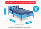 Spider-Man (1164) 4-Spidey and His Amazing Friends Wood Twin Bed with Removable Guardrails