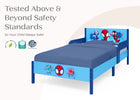 Spider-Man (1164) 5-Spidey and His Amazing Friends Wood Twin Bed with Removable Guardrails