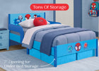 Spider-Man (1164) 6-Spidey and His Amazing Friends Wood Twin Bed with Removable Guardrails