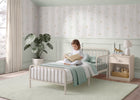 Oatmeal (1687) 1-Finley Metal Toddler Bed with Spindles