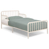 DCB: Oatmeal (1687) 7-Finley Metal Toddler Bed with Spindles