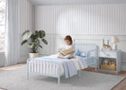 Blue (1773) 15-Finley Metal Toddler Bed with Spindles