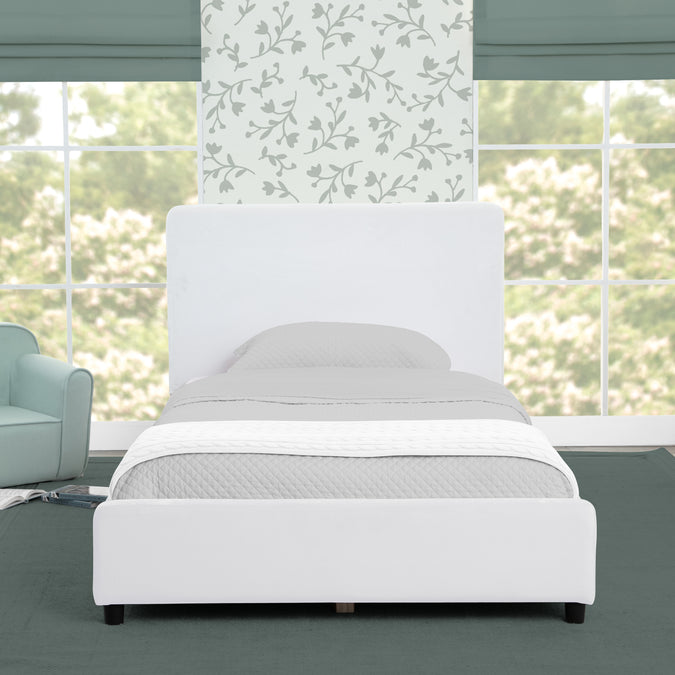 Upholstered Twin Bed with Headboard 8-Upholstered Twin Bed with Headboard