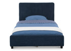 Navy Tweed (1602) 19-Upholstered Twin Bed with Headboard