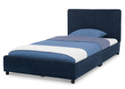 Navy Tweed (1602) 21-Upholstered Twin Bed with Headboard