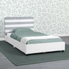 Upholstered Twin Bed with Headboard 32-Upholstered Twin Bed with Headboard