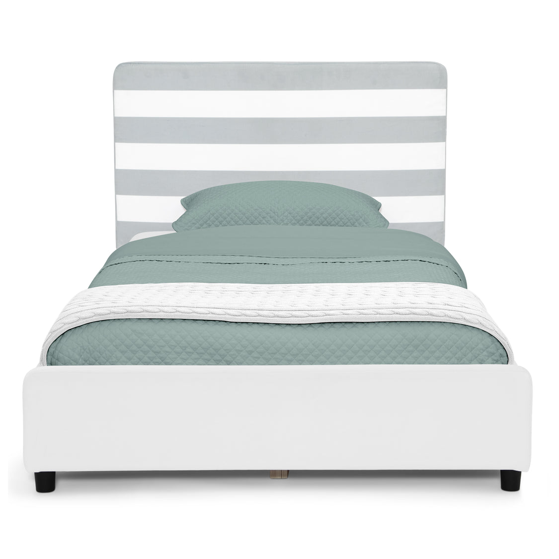 Upholstered Twin Bed with Headboard