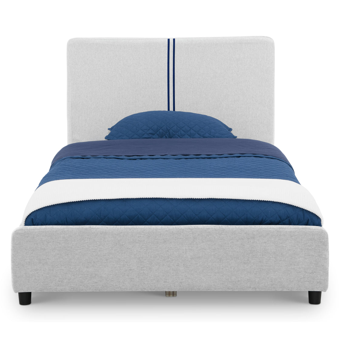 Upholstered Twin Bed with Headboard
