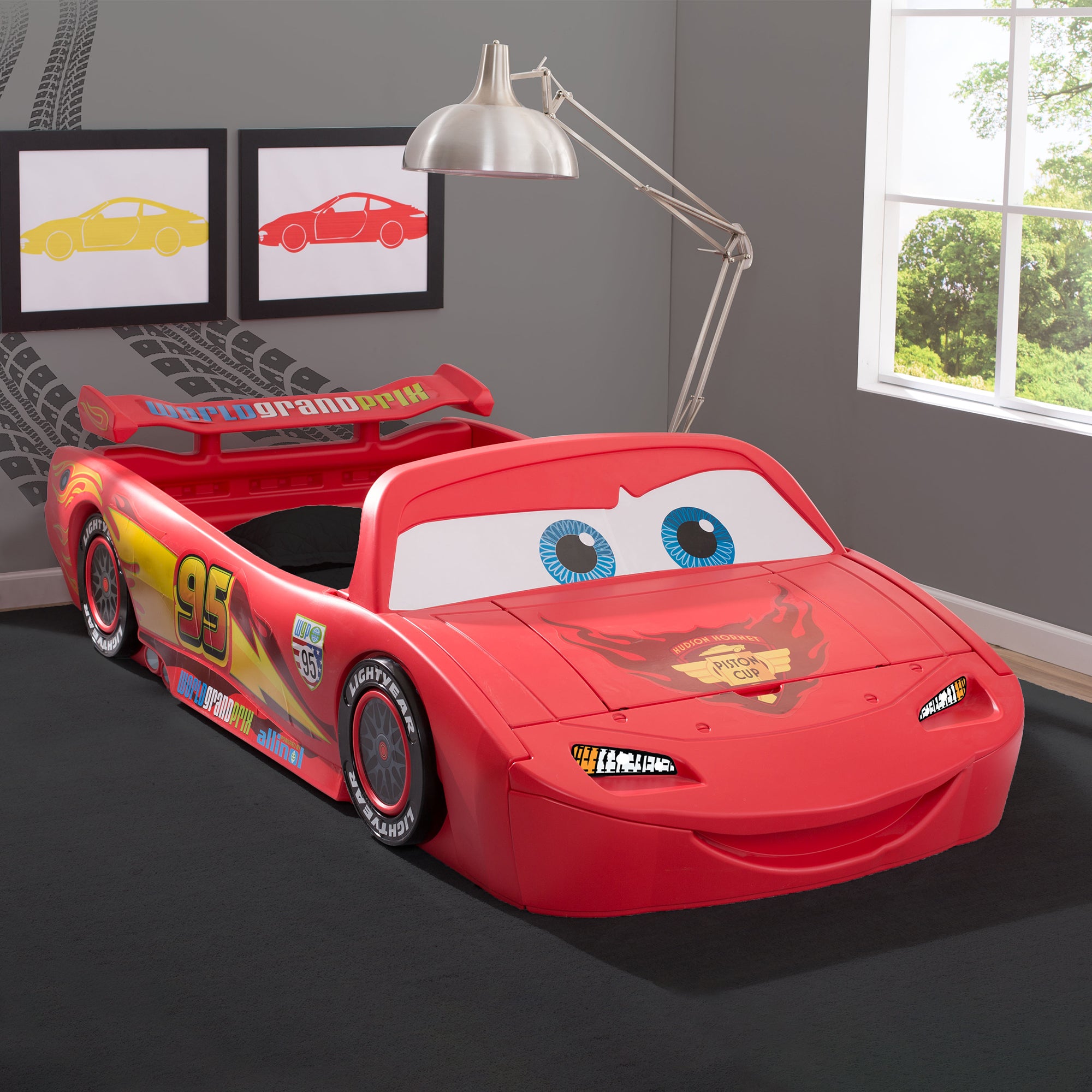 Mcqueen Cars For Kids Cars Convertible Toddler-to-Twin Bed Delta