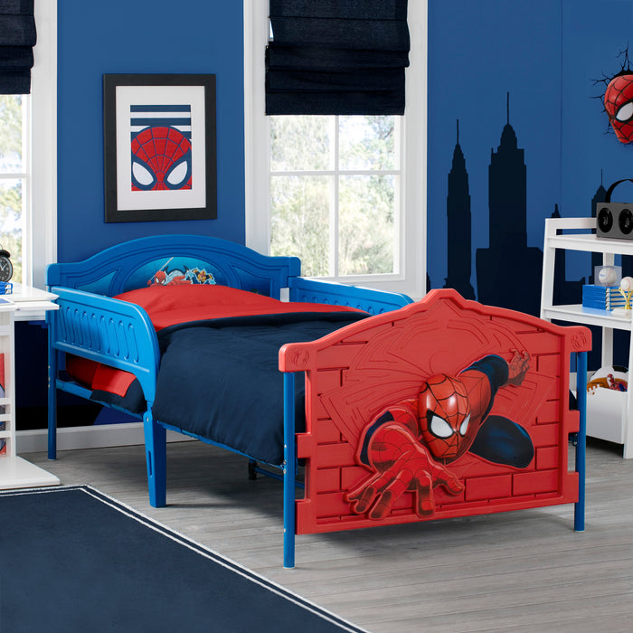 BB86658SM 1162 spider man plastic 3d twin bed lifestyle 101 3-Spider-Man Plastic 3D Twin Bed