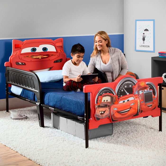 BB86690CR Cars Plastic 3D Twin Bed lifestyle 101 2-Cars Plastic 3D Twin Bed