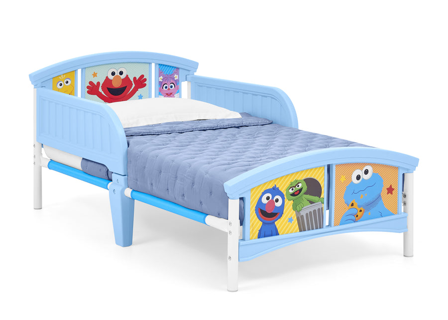 Assorted (999) 2-Sesame Street Plastic Toddler Bed