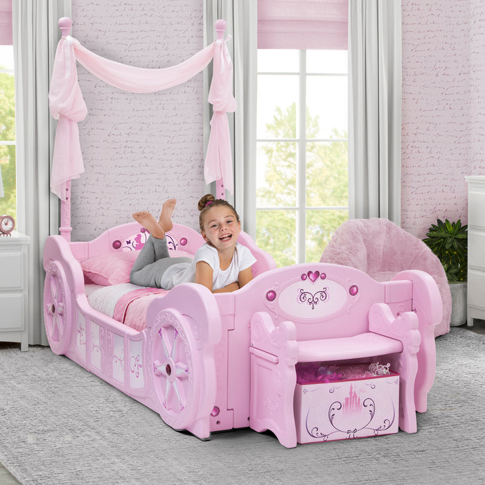 BB87191PS 1031 princess carriage convertible toddler to twin bed lifestyle 109 0-Princess Carriage Convertible Toddler-to-Twin Bed