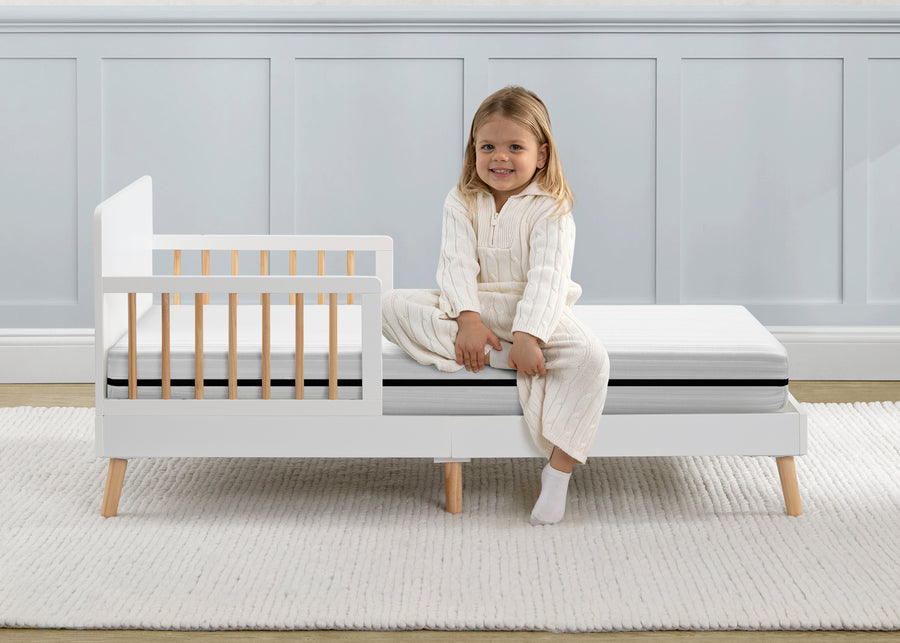 White (NO) 2-Beautyrest Black BreatheCool 2-Stage Crib and Toddler Mattress