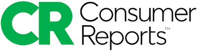 Consumer Reports logo with green 'CR' and black text.