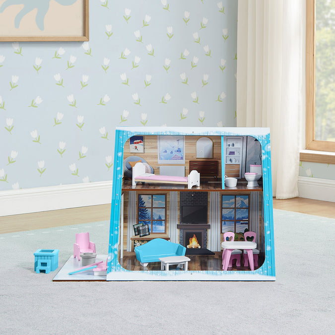 Ski Chalet A-Frame Dollhouse 8-Ski Chalet A-Frame Dollhouse