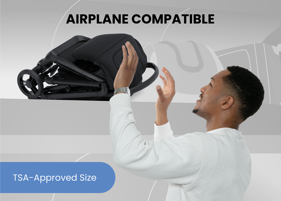 Black (001) 4-Icon Ultra Compact Everyday & Travel Stroller