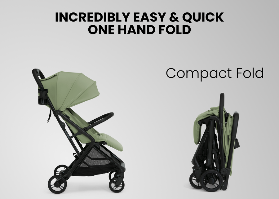 Sage Green (2446) 26-Icon Ultra Compact Everyday & Travel Stroller
