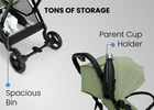 Sage Green (2446) 28-Icon Ultra Compact Everyday & Travel Stroller