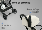 Cream (2447) 39-Icon Ultra Compact Everyday & Travel Stroller