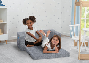 delta children's couch Personalized Perfect Sleeper Extra Wide Convertible Sofa To Lounger