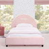 Personalized Upholstered Twin Bed with Round Headboard 6-Personalized Upholstered Twin Bed with Round Headboard