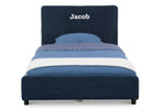 Navy Tweed (1602) 17-Personalized Upholstered  Twin Bed with Headboard