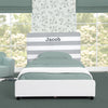 Personalized Upholstered  Twin Bed with Headboard 28-Personalized Upholstered  Twin Bed with Headboard