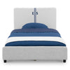 Personalized Upholstered  Twin Bed with Headboard 34-Personalized Upholstered  Twin Bed with Headboard