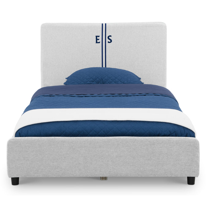 Personalized Upholstered  Twin Bed with Headboard 34-Personalized Upholstered  Twin Bed with Headboard