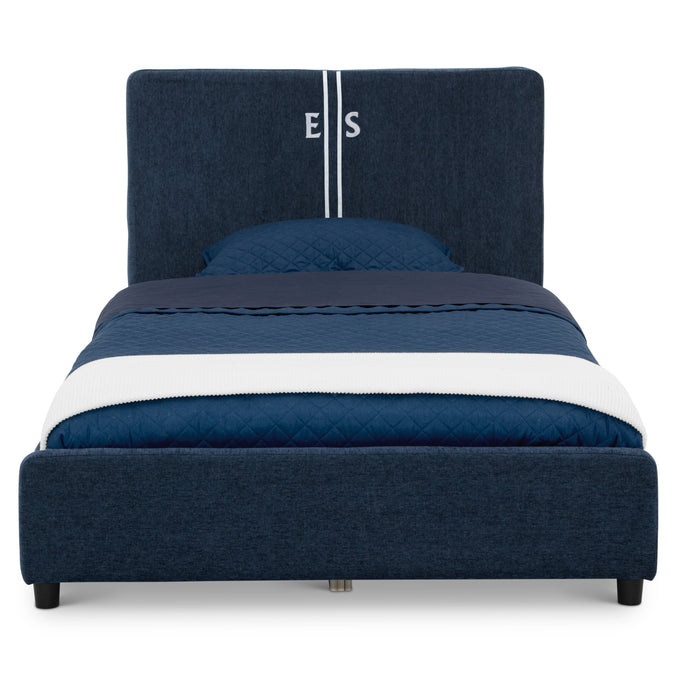 Personalized Upholstered  Twin Bed with Headboard 41-Personalized Upholstered  Twin Bed with Headboard