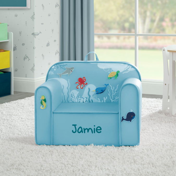 Personalized Mix & Match Cozee Kids Chair with Interchangeable Patches 19-Personalized Mix & Match Cozee Kids Chair with Interchangeable Patches