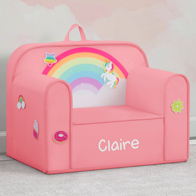 Personalized Mix & Match Cozee Kids Chair with Interchangeable Patches 30-Personalized Mix & Match Cozee Kids Chair with Interchangeable Patches