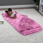 Personalized Nap Mat with Included Pillow and Blanket for Toddlers & Kids - Blushing Stars (3004) - Accessories