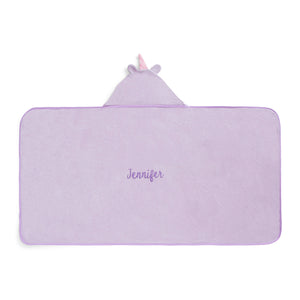 Personalized Kids Hooded Bath Towel with Pockets 11