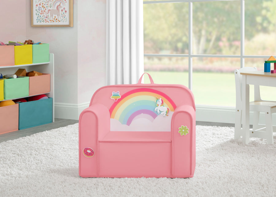 Rainbow (1612) 18-Mix & Match Cozee Kids Chair with Interchangeable Patches