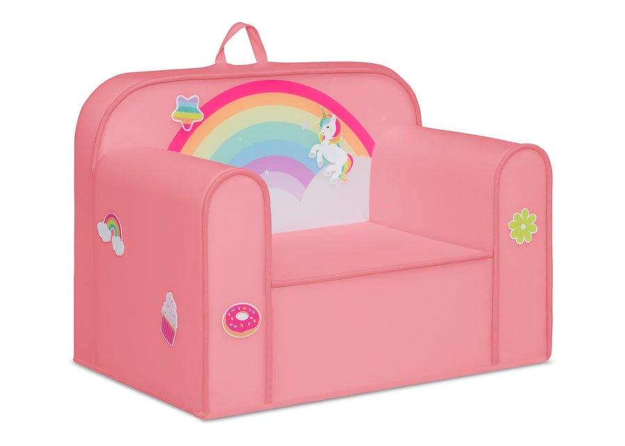 Rainbow (1612) 21-Mix & Match Cozee Kids Chair with Interchangeable Patches