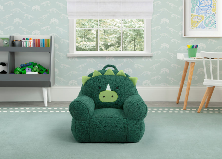 Green (1616) 1-Dinosaur Cozee Buddy Chair