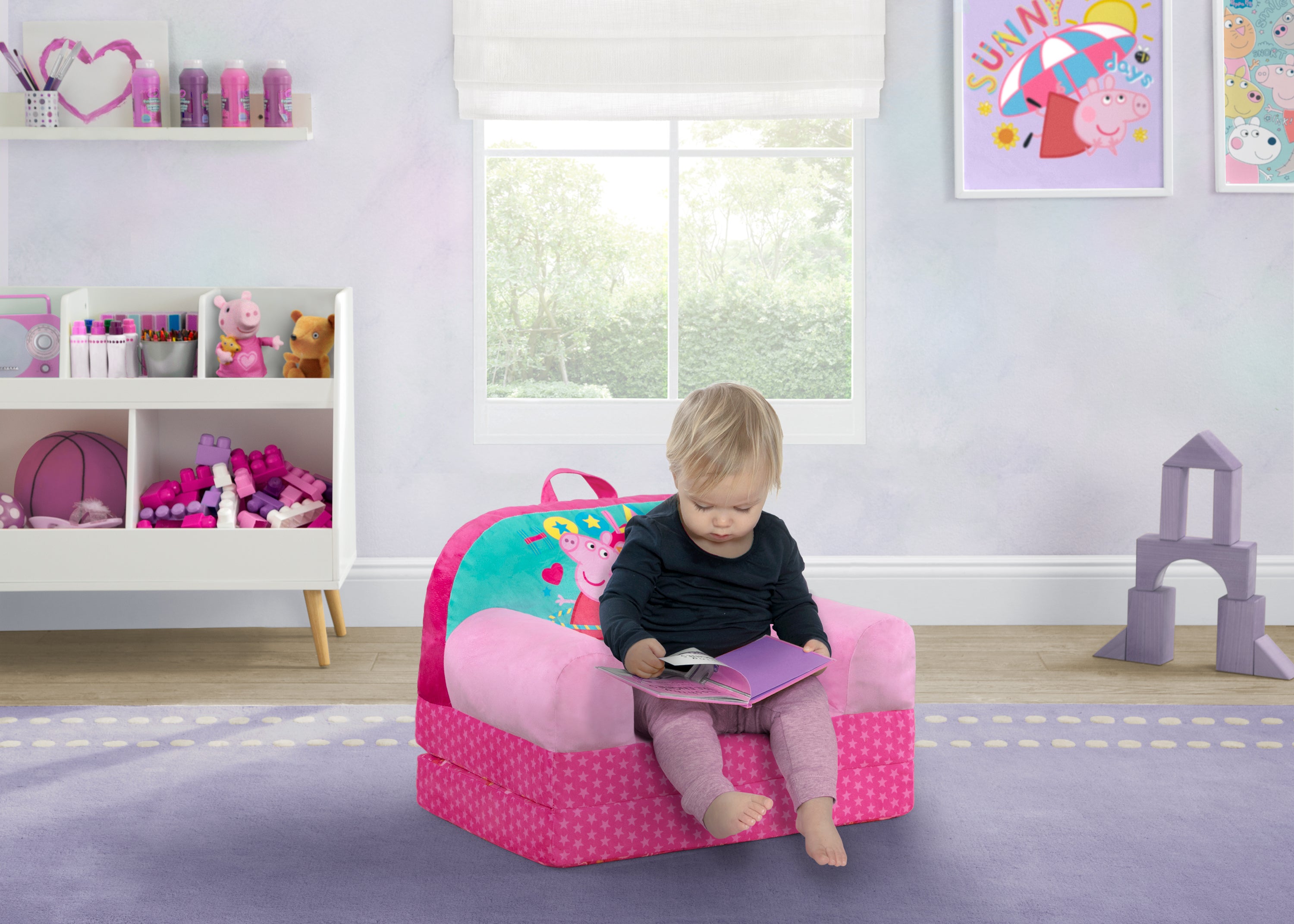 Peppa Pig Cozee Buddy Flip-Out Chair | Delta Children