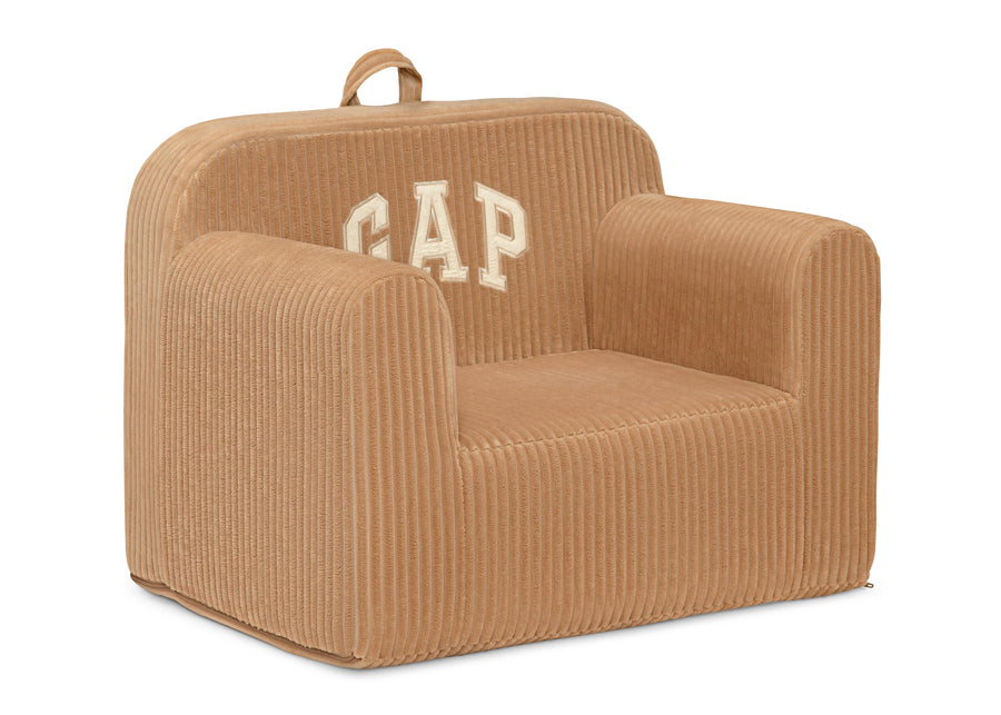 Brown (1661) 4-babyGap Ribbed Velour Chair