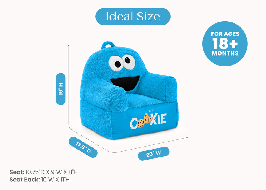 Sesame Street (1149) 7-Sesame Street Cookie Monster Cozee Buddy Chair